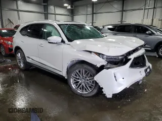 2024 Acura MDX Advance with VIN 5J8YE1H83RL036136, listed as a Copart auction lot 57232115 with Not provided miles and Non repairable. Bid and sale history available at DreamBid. Image 4.