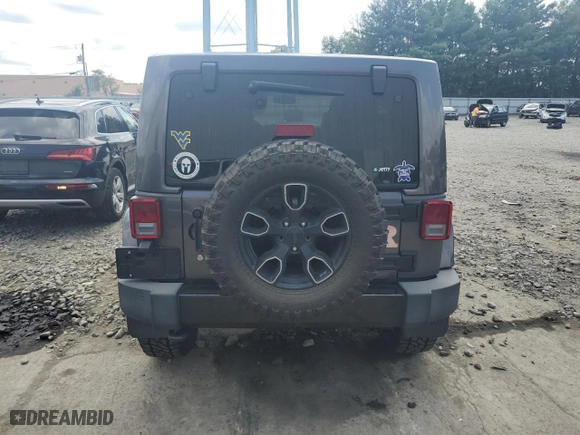 2018 Jeep Wrangler JK Unlimited Sahara with VIN 1C4BJWEG8JL873719, listed as a Copart auction lot 64660824 with 110,413 mi miles and Salvage Title. Bid and sale history available at carsss.com. Image 6.