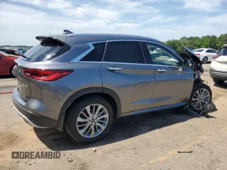2023 Infiniti QX50 Luxe with VIN 3PCAJ5BA1PF111754, listed as a Copart auction lot 57872945 with 47,018 mi miles and Salvage title. Bid and sale history available at DreamBid. Image 3.