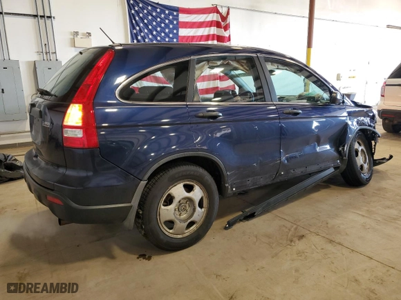 2007 Honda CR-V LX with VIN 5J6RE48377L017055, listed as a Copart auction lot 45809035 with 173,801 mi miles and Salvage Title. Bid and sale history available at carsss.com. Image 3.
