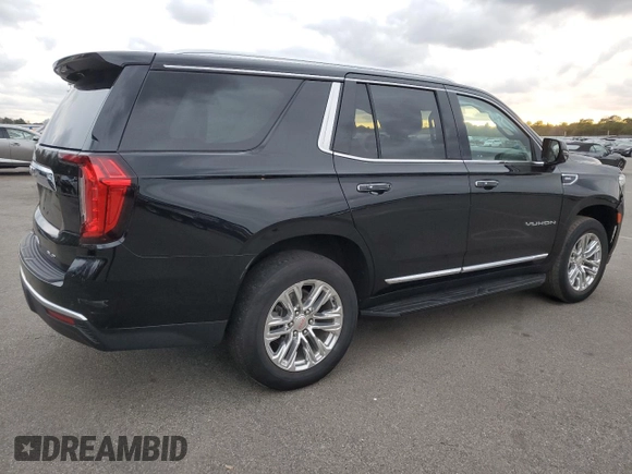 2022 GMC Yukon SLT with VIN 1GKS2BKD0NR290942, listed as a Copart auction lot 82338794 with 26,392 mi miles and Salvage Title. Bid and sale history available at carsss.com. Image 3.