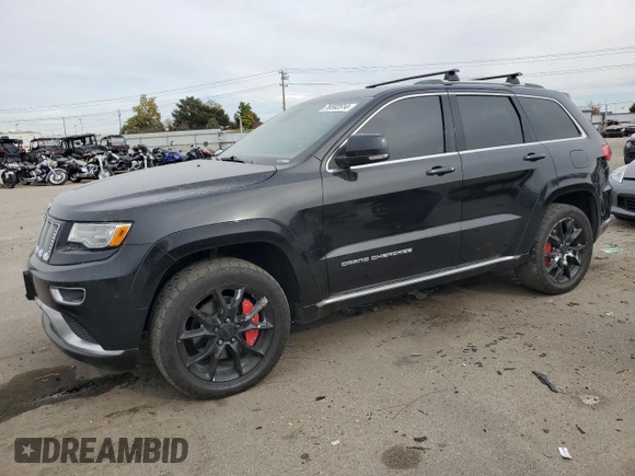 2015 Jeep Grand Cherokee Summit with VIN 1C4RJFJM7FC227296, listed as a Copart auction lot 76592514 with 144,095 mi miles and Salvage Title. Bid and sale history available at carsss.com. Image 1.