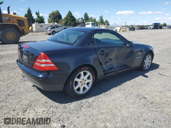 1998 Mercedes-Benz SLK-Class with VIN WDBKK47F6WF027941, listed as a Copart auction lot 68139324 with 63,396 mi miles and Salvage Title. Bid and sale history available at carsss.com. Image 3.
