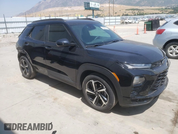 2022 Chevrolet TrailBlazer RS with VIN KL79MTSL6NB130006, listed as a Copart auction lot 66009304 with 17,706 mi miles and Salvage Title. Bid and sale history available at DreamBid. Image 4.