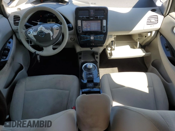 2011 Nissan LEAF SL-e with VIN JN1AZ0CPXBT009490, listed as a Copart auction lot 55846965 with 52,319 mi miles and Salvage Title. Bid and sale history available at DreamBid. Image 8.