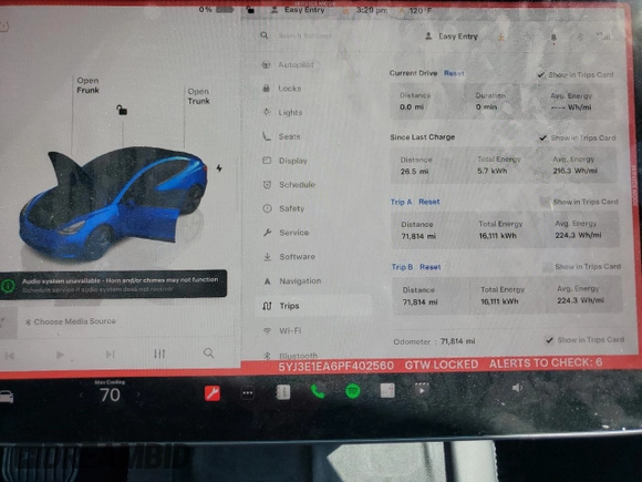 2023 Tesla Model 3 с VIN 5YJ3E1EA6PF402560, выставлен на аукционе Copart как лот 61060765 с пробегом 71 814 миль миль и Списание • Salvage title. История ставок и продаж доступна на DreamBid. Изображение 9.