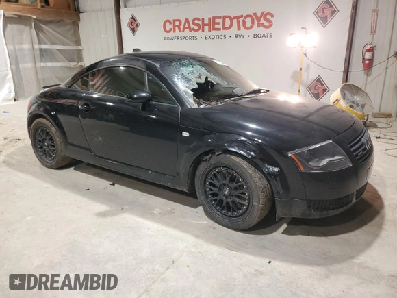 2001 Audi TT with VIN TRUWX28N811020886, listed as a Copart auction lot 87204464 with 0 mi miles and Salvage Title. Bid and sale history available at carsss.com. Image 4.