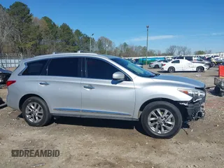 2013 Infiniti JX35 with VIN 5N1AL0MM3DC336945, listed as a IAAI auction lot 41858705 with 114,784 mi miles. Bid and sale history available at carsss.com. Image 14.
