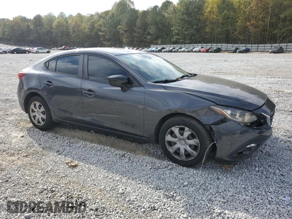 2015 Mazda 3 i SV with VIN JM1BM1T74F1226492, listed as a Copart auction lot 78924504 with 90,456 mi miles and Salvage Title. Bid and sale history available at DreamBid. Image 4.