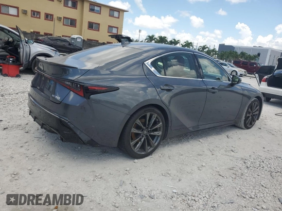 2021 Lexus IS 350 F Sport with VIN JTHGZ1B25M5038646, listed as a Copart auction lot 60291505 with 106,116 mi miles and Non repairable. Bid and sale history available at DreamBid. Image 3.