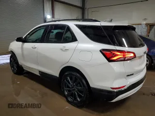 2023 Chevrolet Equinox RS with VIN 3GNAXWEG9PS110886, listed as a Copart auction lot 52318225 with 28,557 mi miles and Salvage title. Bid and sale history available at DreamBid. Image 2.