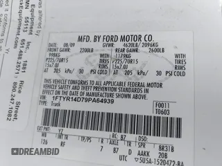2009 Ford Ranger XL with VIN 1FTYR14D79PA64939, listed as a IAAI auction lot 42203707 with 189,629 mi miles and . Bid and sale history available at DreamBid. Image 9.