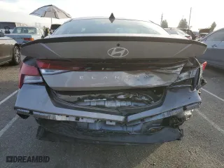 2025 Hyundai Elantra SEL Sport with VIN KMHLM4DG7SU870187, listed as a Copart auction lot 43471725 with 4,886 mi miles and Salvage Title. Bid and sale history available at carsss.com. Image 6.
