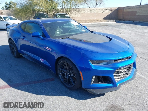 2018 Chevrolet Camaro ZL1 with VIN 1G1FK1R6XJ0122327, listed as a IAAI auction lot 41539334 with 26,178 mi miles and . Bid and sale history available at DreamBid. Image 1.