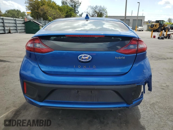 2017 Hyundai Ioniq Limited with VIN KMHC85LCXHU027621, listed as a Copart auction lot 54475795 with 125,470 mi miles and Salvage Title. Bid and sale history available at DreamBid. Image 6.