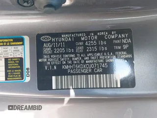 2012 Hyundai Genesis Coupe 2.0T с VIN KMHHT6KDXCU071745, выставлен на аукционе IAAI как лот 42833359 с пробегом 108 271 миль миль и . История ставок и продаж доступна на DreamBid. Изображение 9.