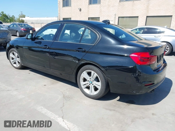 2016 BMW 3 Series 328i with VIN WBA8E9G51GNU28292, listed as a IAAI auction lot 42076233 with 43,758 mi miles. Bid and sale history available at carsss.com. Image 3.