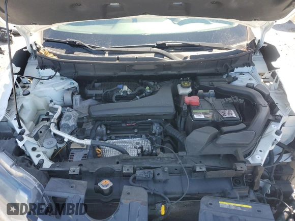 2017 Nissan Rogue SV with VIN KNMAT2MT0HP569901, listed as a Copart auction lot 53364085 with 107,225 mi miles and Salvage Title. Bid and sale history available at carsss.com. Image 12.