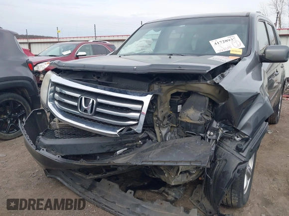 2013 Honda Pilot EX-L with VIN 5FNYF4H74DB041569, listed as a IAAI auction lot 41728937 with 223,355 mi miles and . Bid and sale history available at DreamBid. Image 6.