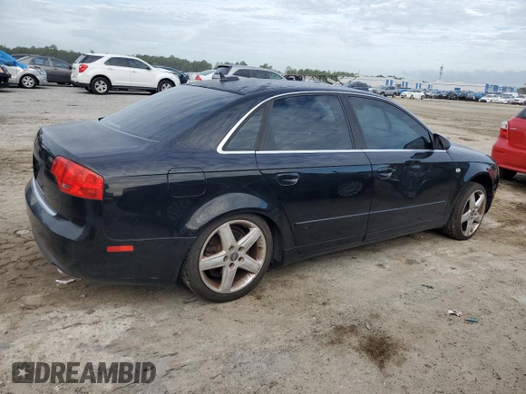 2005 Audi A4 2.0T with VIN WAUAF78E95A560383, listed as a Copart auction lot 79523854 with 180,896 mi miles and Salvage Title. Bid and sale history available at carsss.com. Image 3.