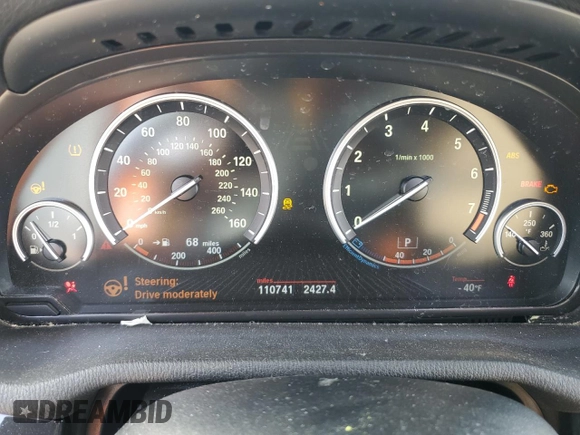 2014 BMW X3 xDrive28i with VIN 5UXWX9C51E0D10278, listed as a Copart auction lot 45885535 with 110,741 mi miles and Salvage Title. Bid and sale history available at DreamBid. Image 9.