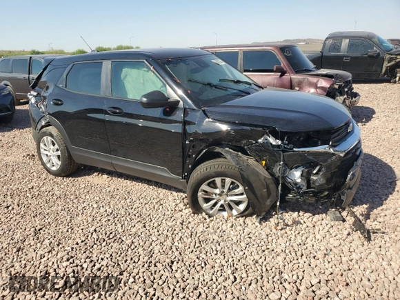 2023 Chevrolet TrailBlazer LS with VIN KL79MMS2XPB016672, listed as a Copart auction lot 70902684 with 17,721 mi miles and Salvage Title. Bid and sale history available at DreamBid. Image 4.