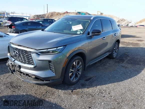 2023 Infiniti QX60 Luxe with VIN 5N1DL1FS1PC365122, listed as a IAAI auction lot 41921269 with 20,283 mi miles and . Bid and sale history available at DreamBid. Image 17.