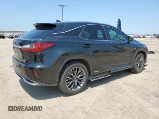 2018 Lexus RX 450h with VIN 2T2BGMCA9JC020914, listed as a Copart auction lot 59050835 with 45,566 mi miles and Salvage title. Bid and sale history available at DreamBid. Image 3.