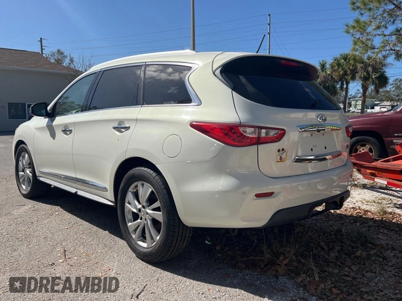 2013 Infiniti JX35 with VIN 5N1AL0MN7DC301687, listed as a Copart auction lot 79215504 with 170,164 mi miles and Clean Title. Bid and sale history available at carsss.com. Image 3.