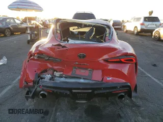 2021 Toyota GR Supra 3.0 with VIN WZ1DB0C02MW042357, listed as a Copart auction lot 79090214 with 29,215 mi miles and Salvage Title. Bid and sale history available at carsss.com. Image 6.