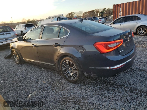 2014 Kia Cadenza Premium with VIN KNALN4D77E5129941, listed as a Copart auction lot 84058904 with 180,361 mi miles and Salvage Title. Bid and sale history available at carsss.com. Image 2.