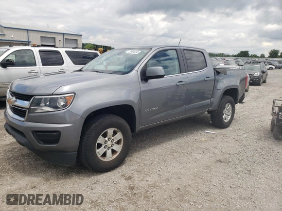 2020 Chevrolet Colorado 2WD Work Truck with VIN 1GCGSBEAXL1239348, listed as a Copart auction lot 58490295 with 66,665 mi miles and Salvage title. Bid and sale history available at DreamBid. Image 1.