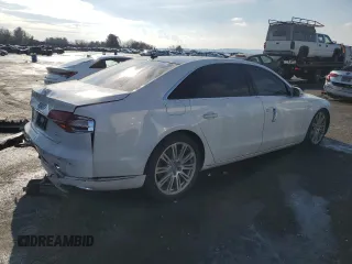 2016 Audi A8 3.0T with VIN WAU34AFD7GN008642, listed as a Copart auction lot 88980125 with 78,861 mi miles and Salvage title. Bid and sale history available at DreamBid. Image 3.
