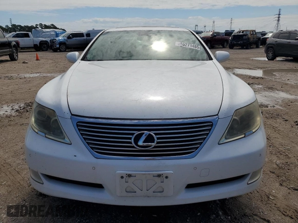 2007 Lexus LS 460 with VIN JTHBL46F675022583, listed as a Copart auction lot 56271485 with 256,234 mi miles and Clean Title. Bid and sale history available at DreamBid. Image 5.