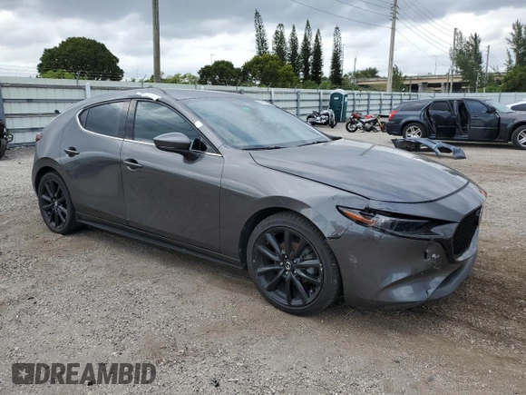 2022 Mazda Mazda3 Hatchback Premium with VIN JM1BPAMLXN1515412, listed as a Copart auction lot 76951614 with 0 mi miles and Salvage Title. Bid and sale history available at carsss.com. Image 4.