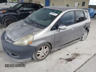 2008 Honda Fit Sport with VIN JHMGD38658S058584, listed as a Copart auction lot 52084015 with 265,094 mi miles and Salvage Title. Bid and sale history available at carsss.com. Image 1.