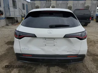 2023 Honda HR-V LX with VIN 3CZRZ1H37PM735335, listed as a Copart auction lot 58957705 with 21,203 mi miles and Salvage title. Bid and sale history available at DreamBid. Image 6.