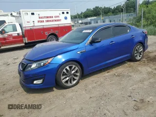 2015 Kia Optima SX Turbo with VIN 5XXGR4A63FG392431, listed as a Copart auction lot 59725135 with 138,002 mi miles and Salvage title. Bid and sale history available at DreamBid. Image 1.