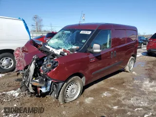 2018 Ram ProMaster City Cargo Van Tradesman with VIN ZFBERFAB1J6L21979, listed as a Copart auction lot 46038784 with 0 mi miles and Salvage Title. Bid and sale history available at carsss.com. Image 1.