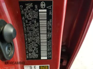2012 Toyota Prius Two with VIN JTDZN3EU4C3151786, listed as a Copart auction lot 45733625 with 245,024 mi miles and Salvage Title. Bid and sale history available at DreamBid. Image 12.