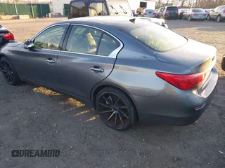 2014 Infiniti Q50 Sport with VIN JN1BV7AR0EM689590, listed as a IAAI auction lot 41766451 with Not Provided miles and . Bid and sale history available at DreamBid. Image 3.