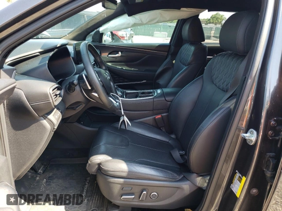 2022 Hyundai Santa Fe Calligraphy with VIN 5NMS54AL0NH381852, listed as a Copart auction lot 53951614 with 36,304 mi miles and Salvage Title. Bid and sale history available at carsss.com. Image 7.