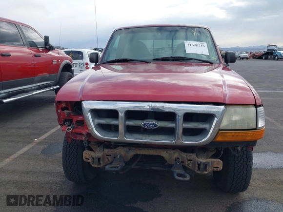 1999 Ford Ranger XL with VIN 1FTZR15V6XPC05055, listed as a IAAI auction lot 41426216 with 252,353 mi miles. Bid and sale history available at carsss.com. Image 6.