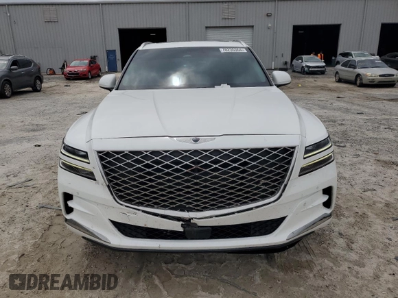 2022 Genesis GV80 with VIN KMUHB4SB6NU097950, listed as a Copart auction lot 70235364 with 63,062 mi miles and Salvage Title. Bid and sale history available at DreamBid. Image 5.