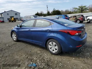 2016 Hyundai Elantra SE with VIN 5NPDH4AE2GH696014, listed as a Copart auction lot 52913885 with 199,987 mi miles and Clean Title. Bid and sale history available at carsss.com. Image 2.