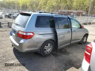 2007 Honda Odyssey EX-L with VIN 5FNRL38767B037406, listed as a Copart auction lot 53618285 with 156,124 mi miles and Salvage Title. Bid and sale history available at carsss.com. Image 3.