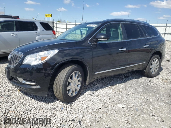 2017 Buick Enclave Leather with VIN 5GAKVBKD4HJ315218, listed as a Copart auction lot 53353915 with 132,781 mi miles and Salvage Title. Bid and sale history available at DreamBid. Image 1.