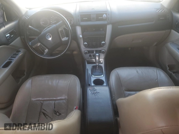 2010 Mercury Milan Premier with VIN 3MEHM0JG0AR653060, listed as a Copart auction lot 52223325 with 237,290 mi miles and Salvage Title. Bid and sale history available at DreamBid. Image 8.