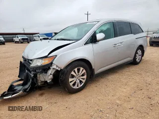 2014 Honda Odyssey EX-L with VIN 5FNRL5H63EB066054, listed as a Copart auction lot 62940675 with 143,901 mi miles and Salvage title. Bid and sale history available at DreamBid. Image 1.