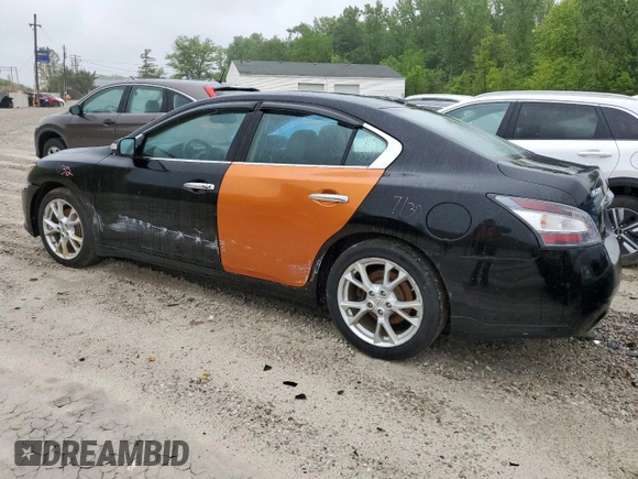 2013 Nissan Maxima SV with VIN 1N4AA5AP4DC843204, listed as a Copart auction lot 58319645 with 99,508 mi miles and Salvage title. Bid and sale history available at DreamBid. Image 2.